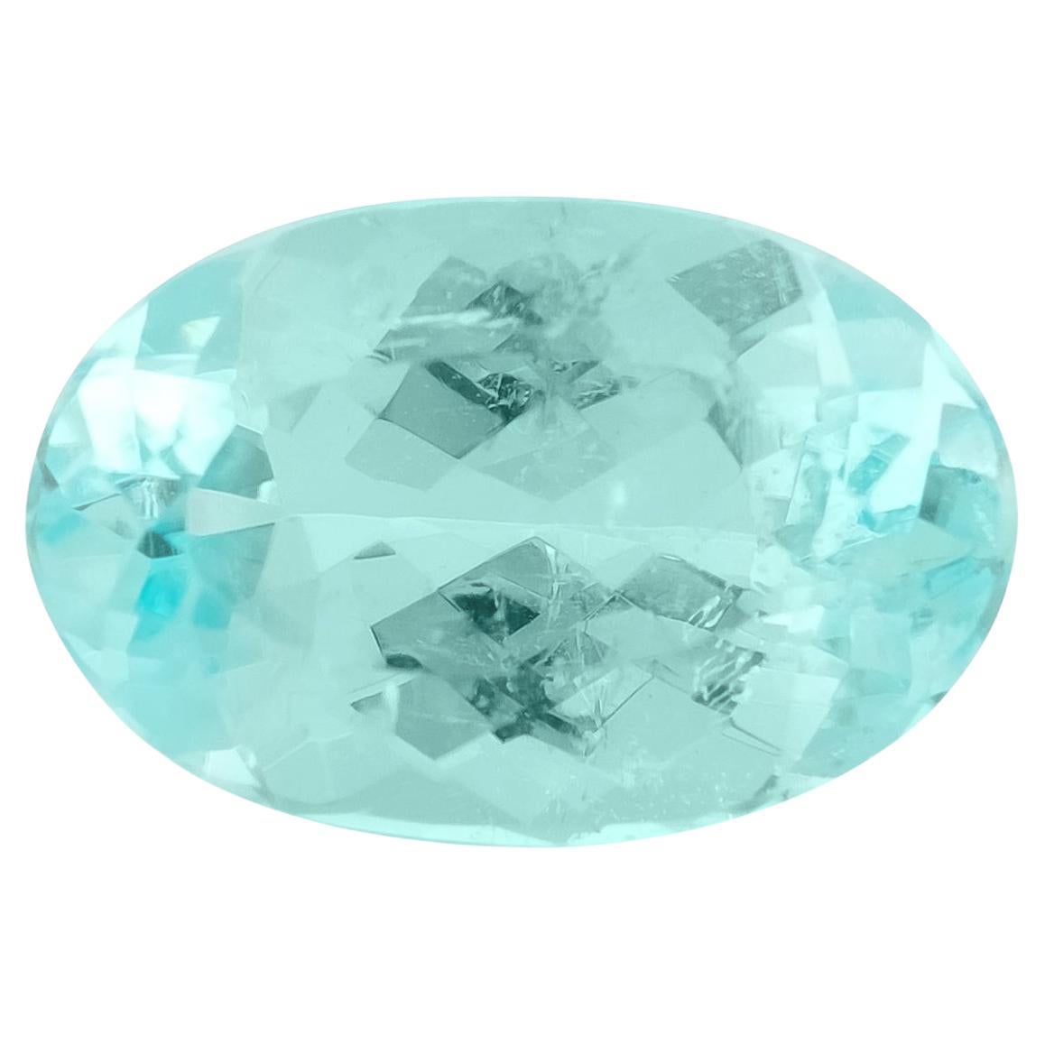 Natural Mozambique Greenish Blue Paraiba Tourmaline Stone 1.54 cts / GIA Report