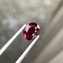 Natural Mozambique Red Loose Ruby 0.85 carats Oval Shaped Ring Size Gemstone