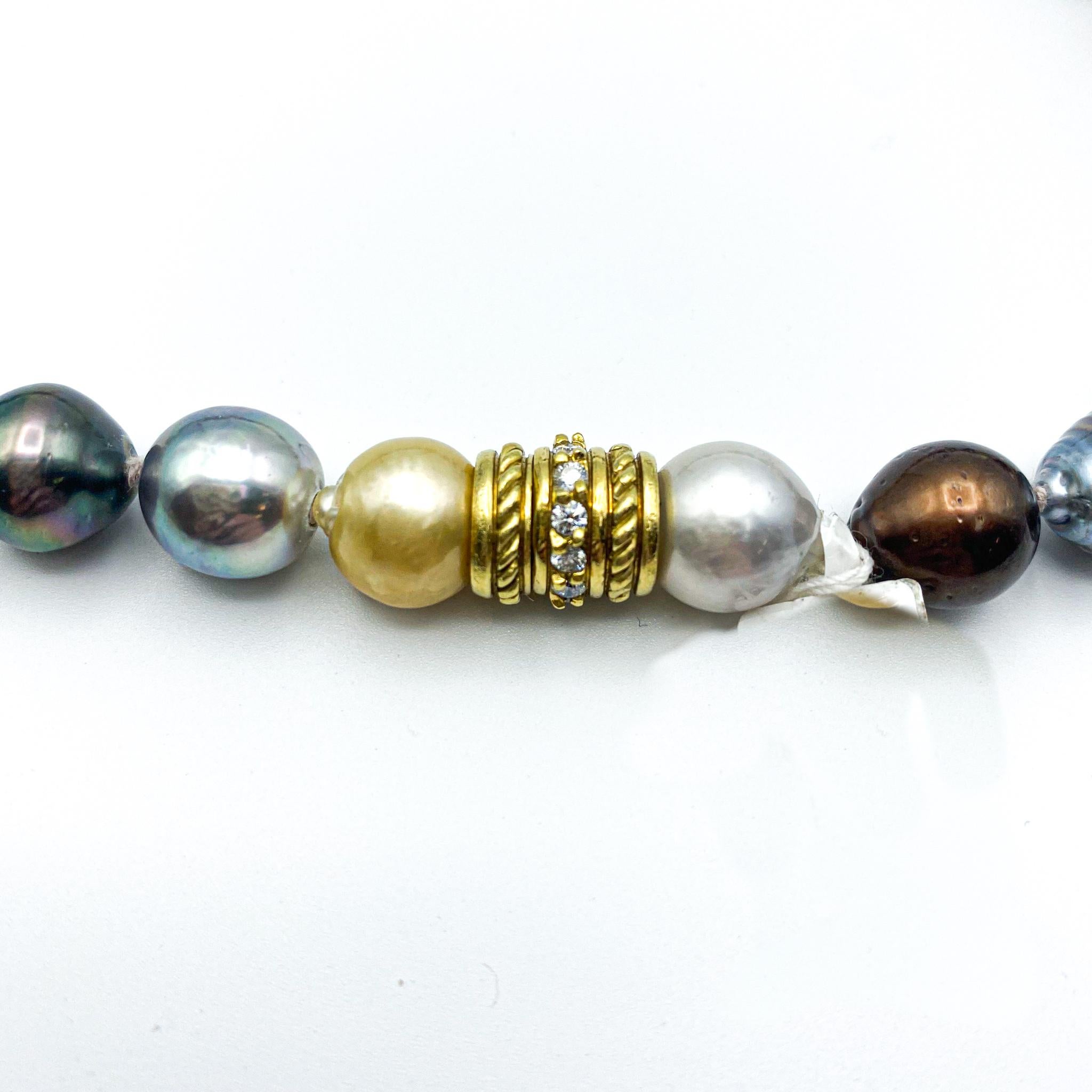 Natürliche Multicolor Tahiti-Perlen

Perlen Größe: 11-15 milimitters

Länge: 17 Zoll

Inklusive Schmuck-Geschenkbox