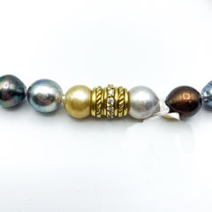 Natural Multicolor Tahitian Pearl Necklace