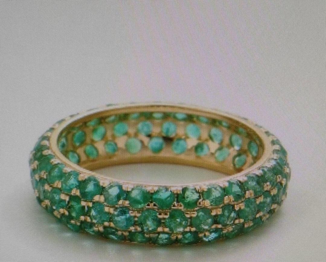 Natural Multi Color Emerald, Ruby & Blue Sapphire… - image 3