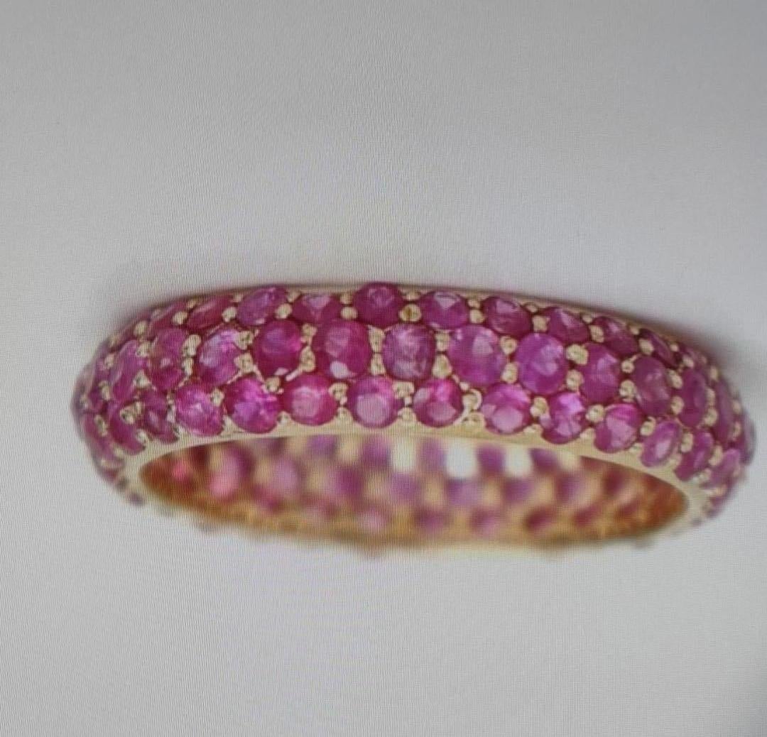 Natural Multi Color Emerald, Ruby & Blue Sapphire… - image 4