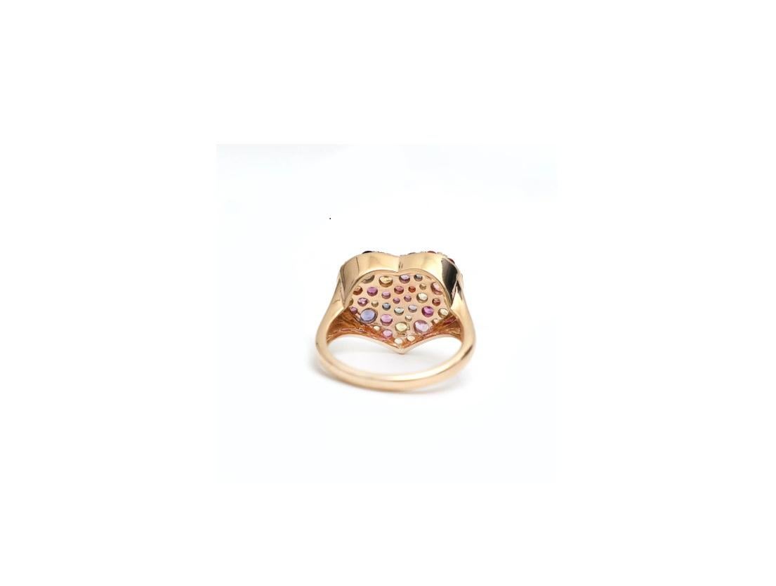 Bague saphir multiple ronde en forme de coeur or  Bague saphir arc-en-ciel naturel en forme de coeur en or Bague saphir en forme de coeur en or

DÉTAILS DE LA PIERRE :
✦ Gemstone : Multi Sapphire
✦ Gemstone Type : Nature
✦ Taille des pierres :