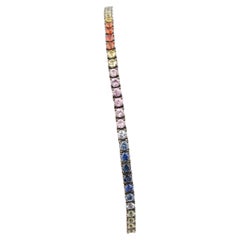 Pulsera Zafiro Múltiple Natural 1,92cts en Oro de 18k