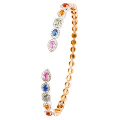 Pulseras modernas de zafiro