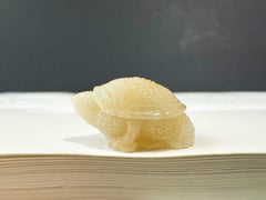 Natural Myanmar Golden Yellow Jade Tortoise Loose Jadeite, Symbol of Longevity