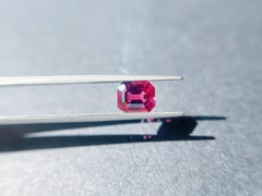 Natural Myanmar Pigeon Blood Red Octagon Spinel Loose Gemstone Loupe Clean - 2.7