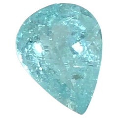 Natural Neon Blue Paraiba Tourmaline Pear Cut 1.19 Carat Loose Gemstone for Ring