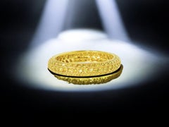 Natural, not lab grown, Fancy Intense Yellow Diamond Band Ring by Pierre/Famille