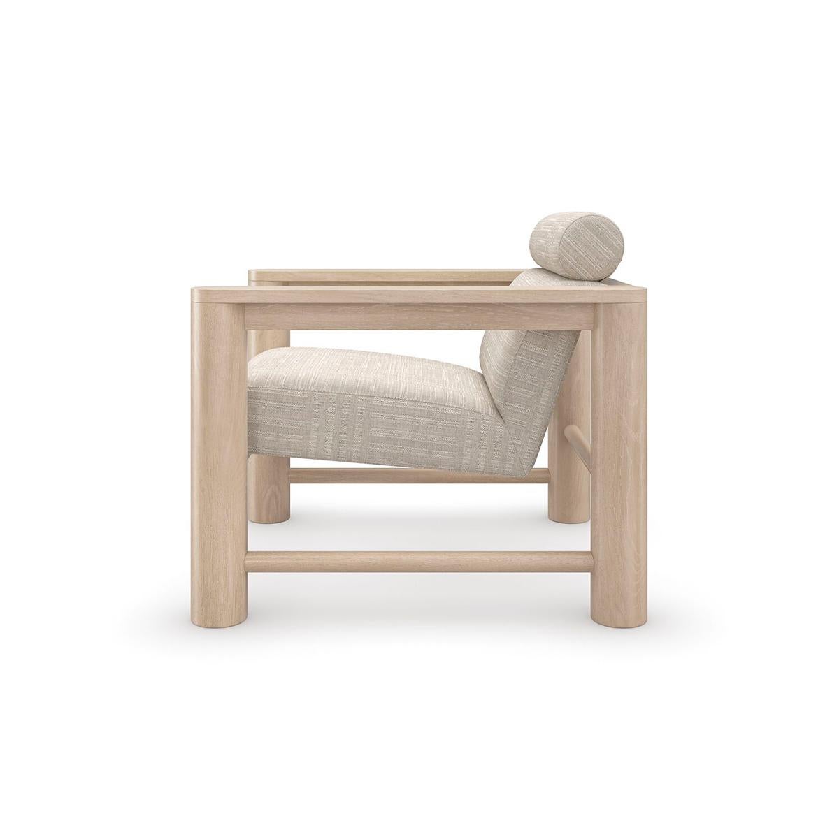 Modern Natural Oak Arm Chair For Sale