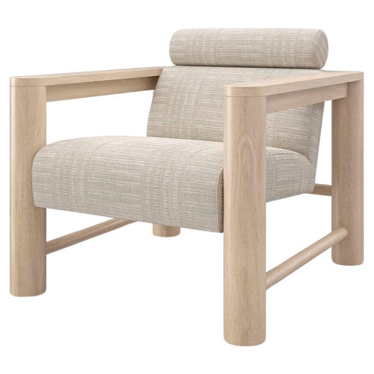Natural Oak Arm Chair For Sale