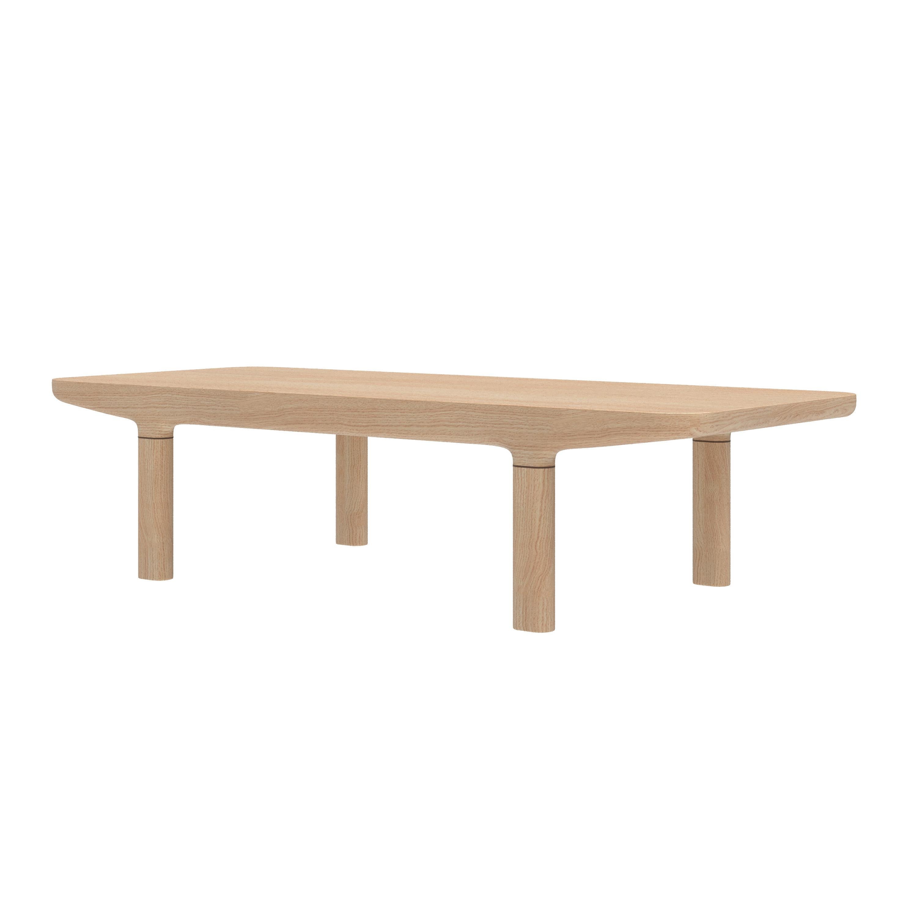 Postmoderne Table basse Camille en chêne naturel L29 par HARTO en vente