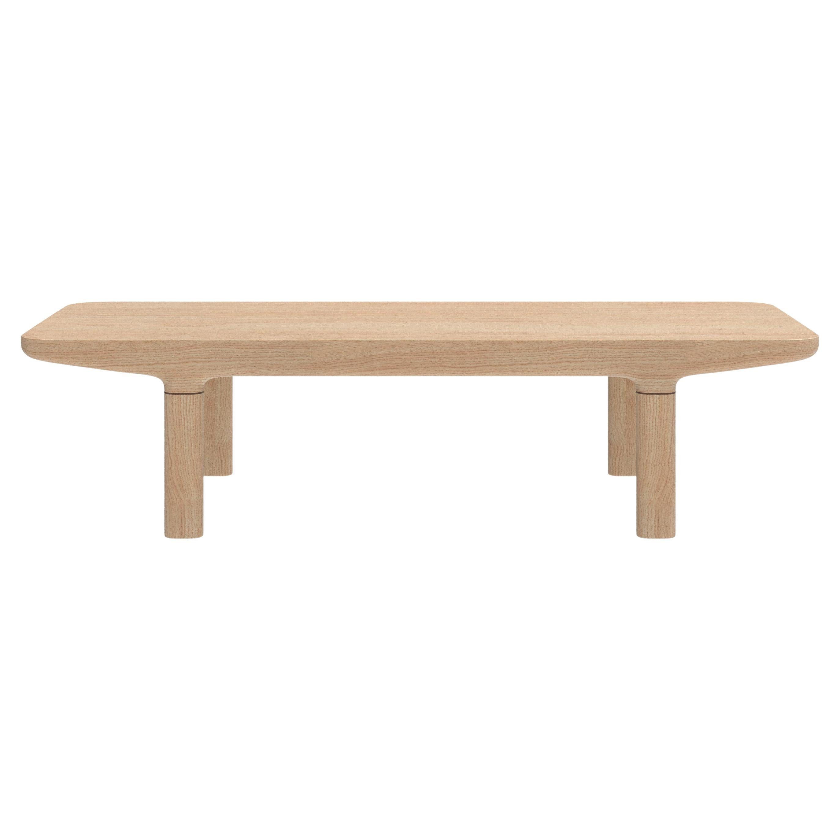 Table basse Camille en chêne naturel L29 par HARTO