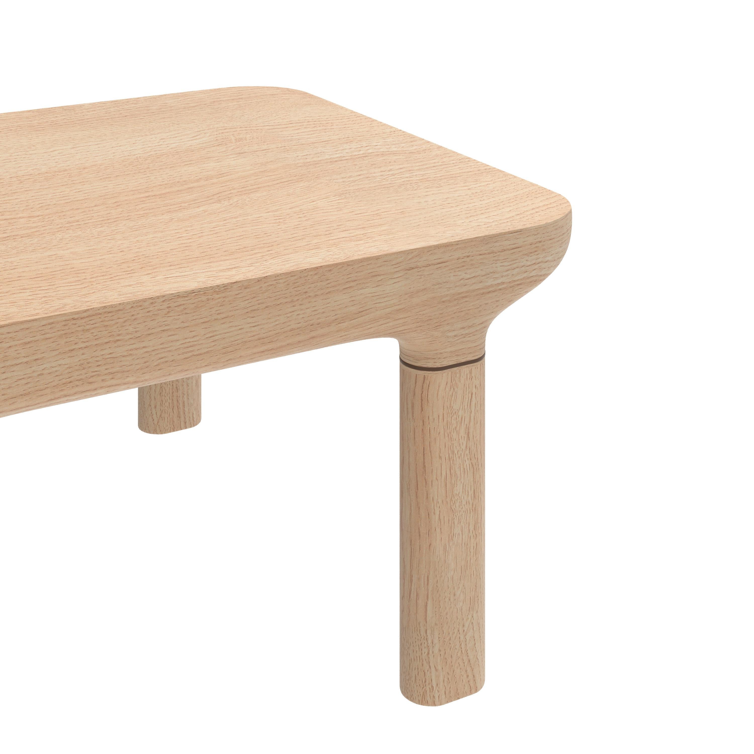 Portugais Table basse Camille en chêne naturel S par HARTO en vente