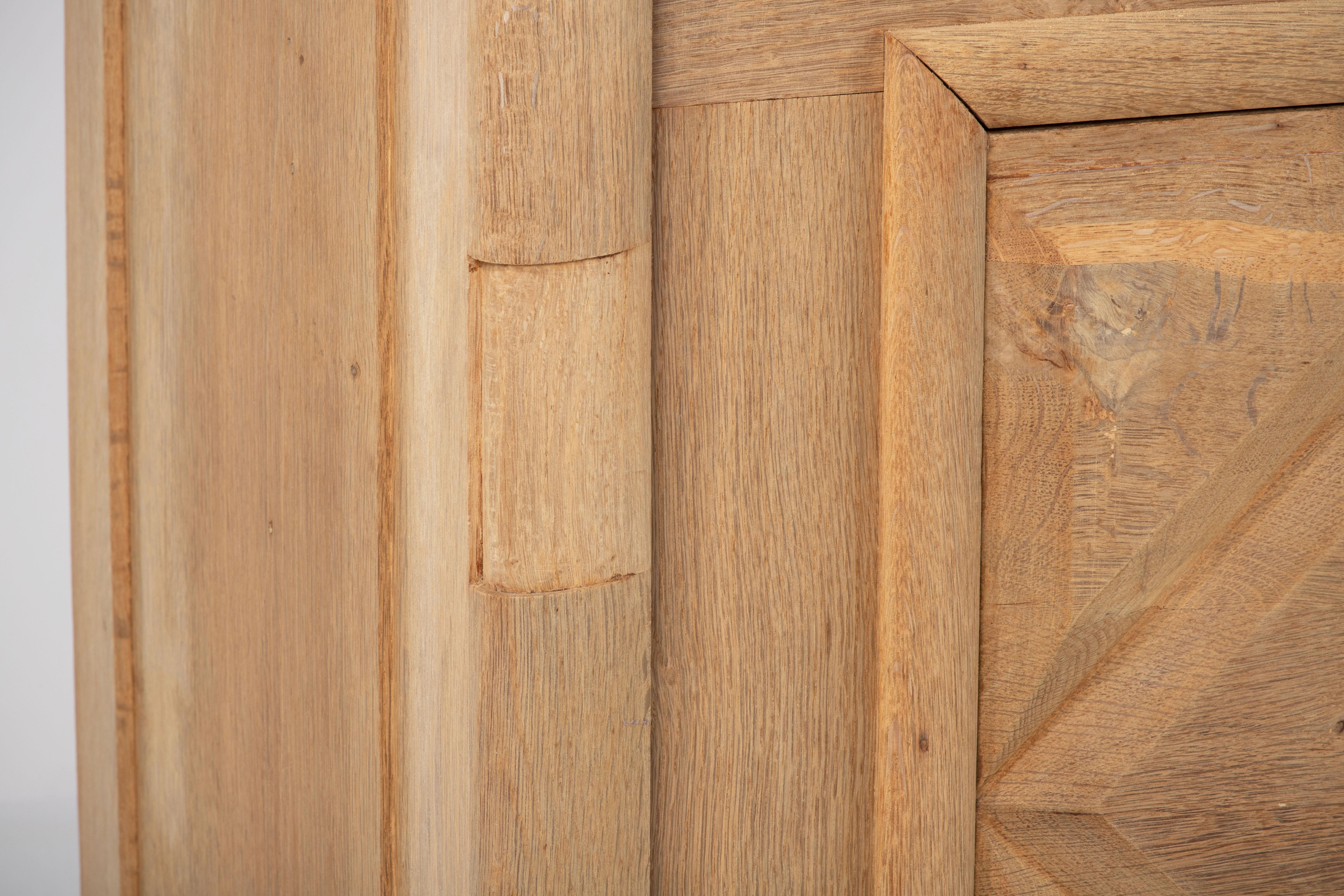 Natural Oak Credenza, France, 1940s For Sale 7