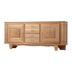 Credenza in Oak naturale, Francia, anni '40