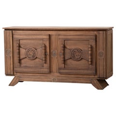 Credenza in Oak naturale, Francia, anni '40