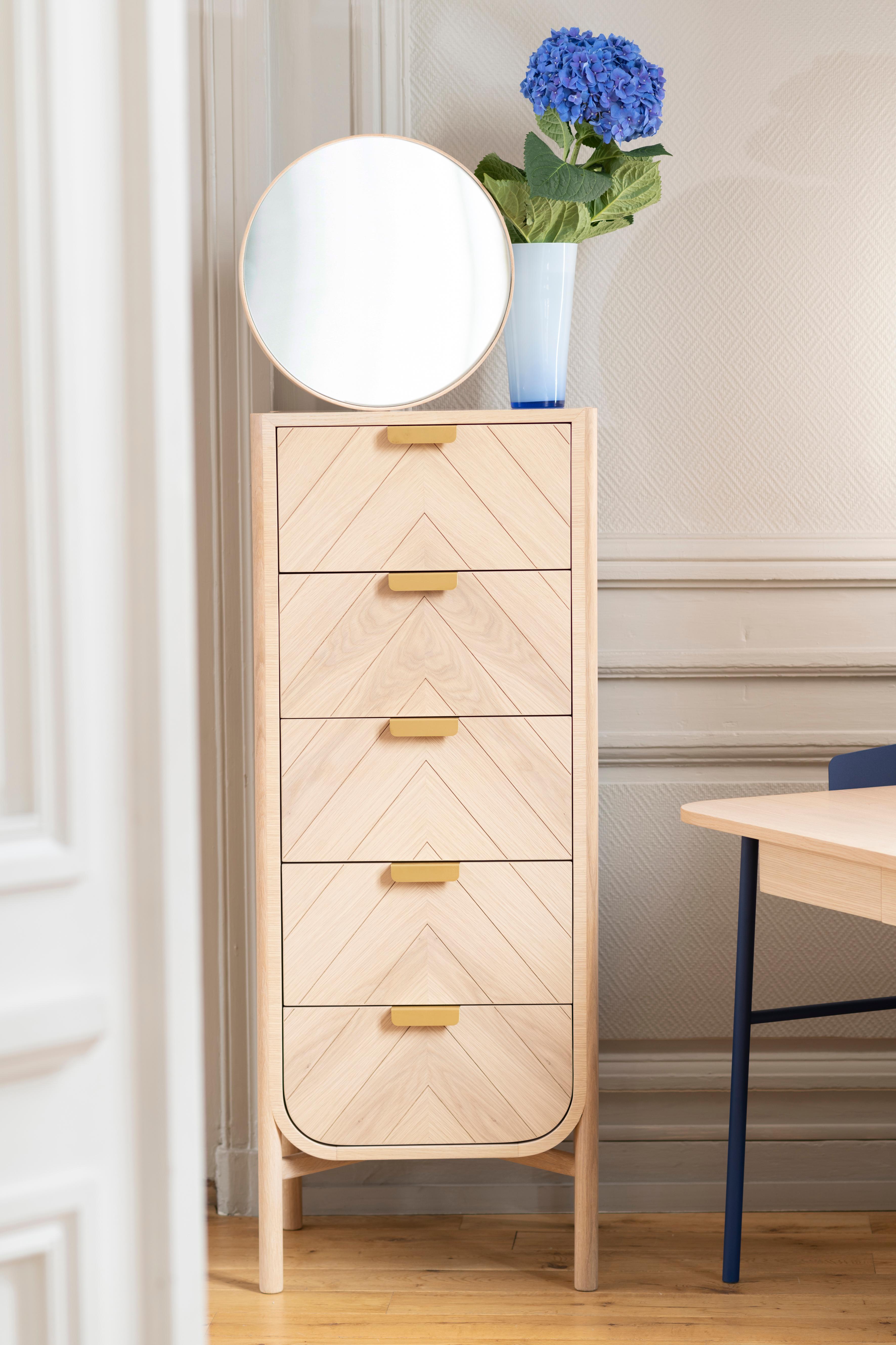 Post-Modern Natural Oak Marius Console Table by HARTO For Sale