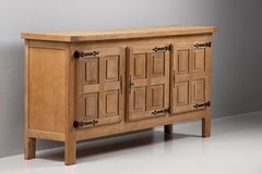 Natural Oak Sideboard, France, 1940s