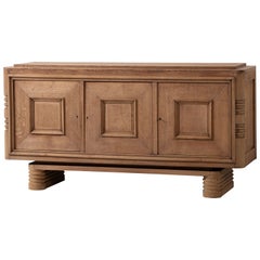 Natural Oak Sideboard, France, 1940s