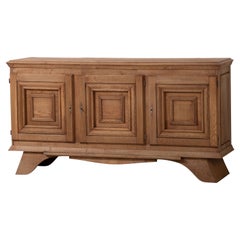 Natural Oak Sideboard, France, 1940s