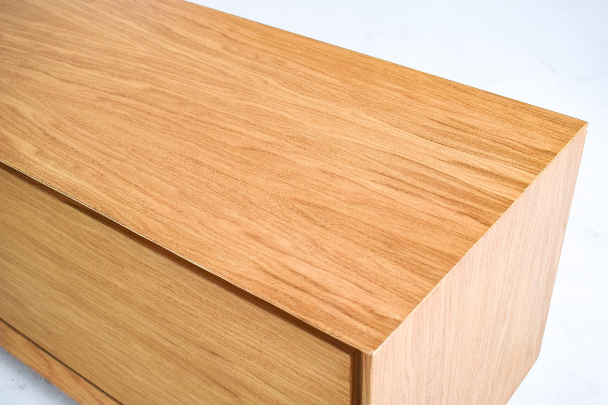 Natural Oak Sliding Door Sideboard Model A2 By Dust Wood For Sale 4