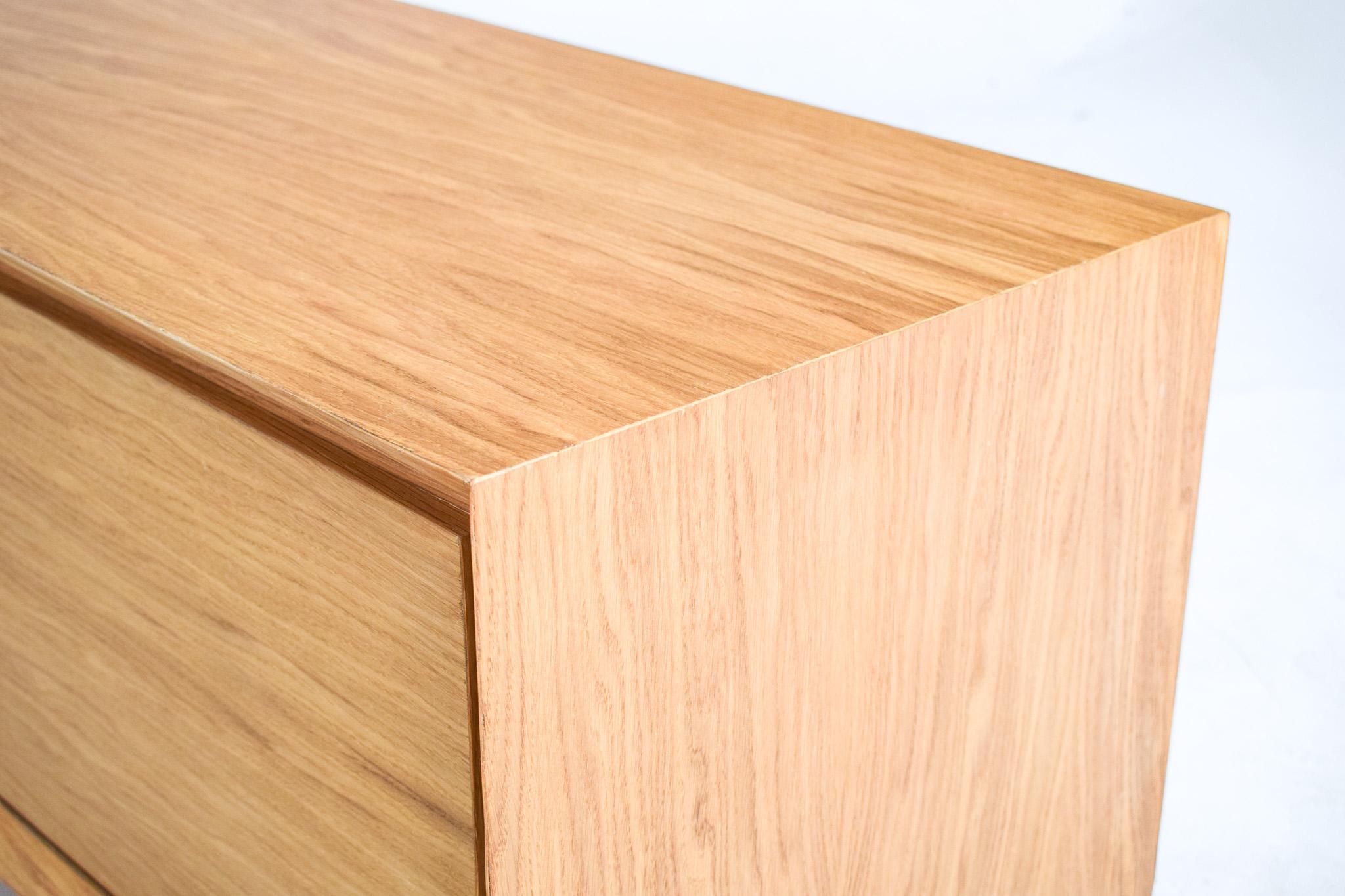 Natural Oak Sliding Door Sideboard Model A2 By Dust Wood For Sale 5