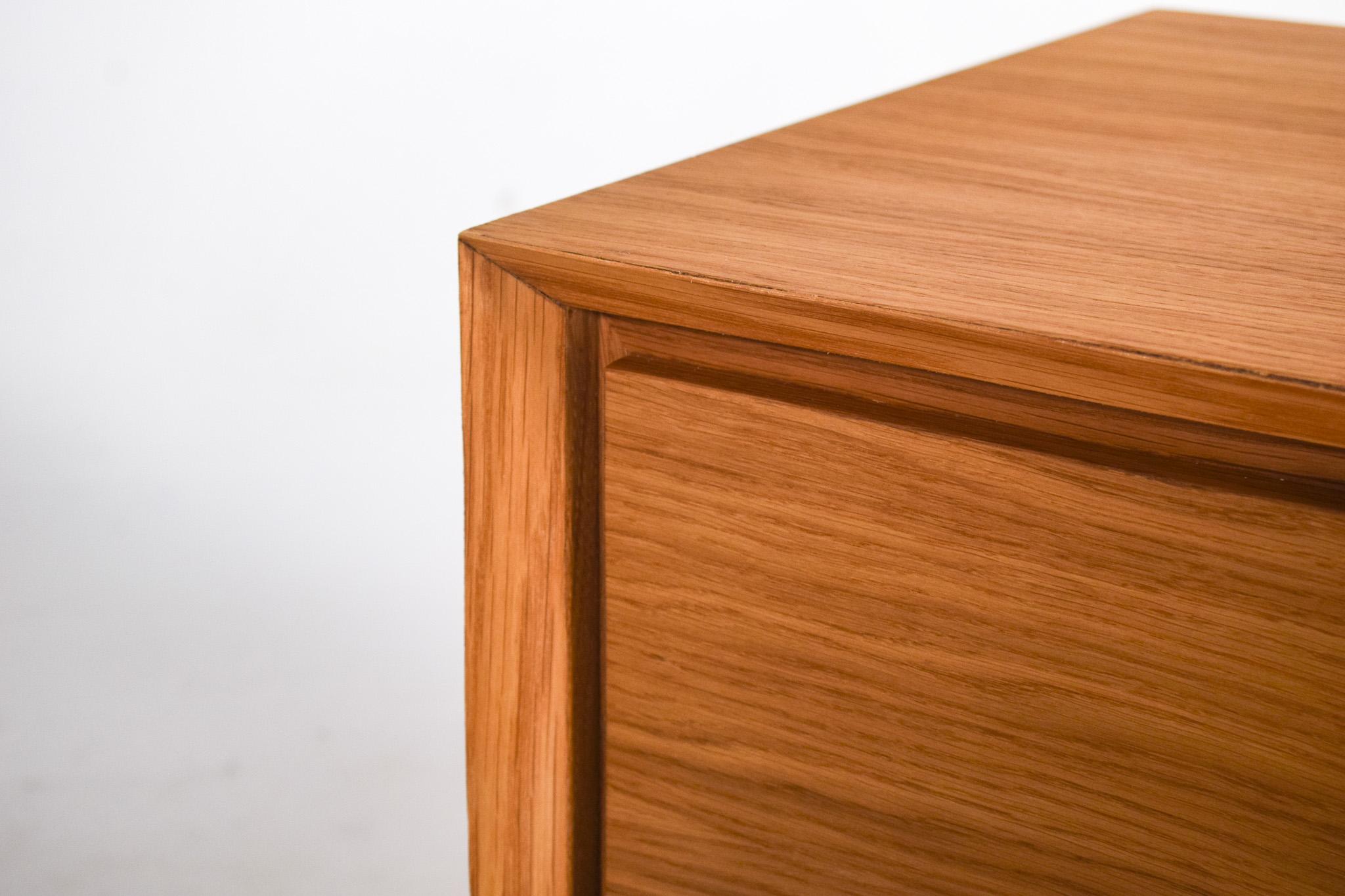 Natural Oak Sliding Door Sideboard Model A2 By Dust Wood For Sale 11