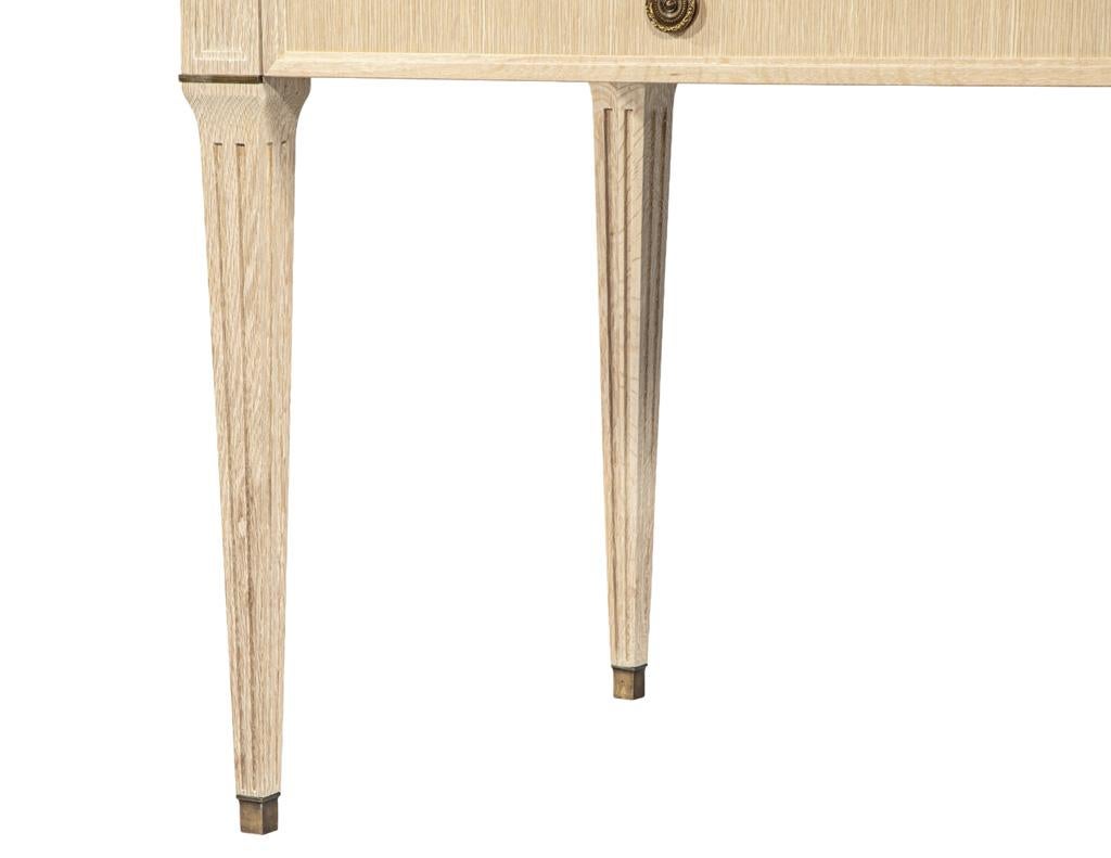 Natural Oak Writing Desk Louis XVI Inspired in vendita 4