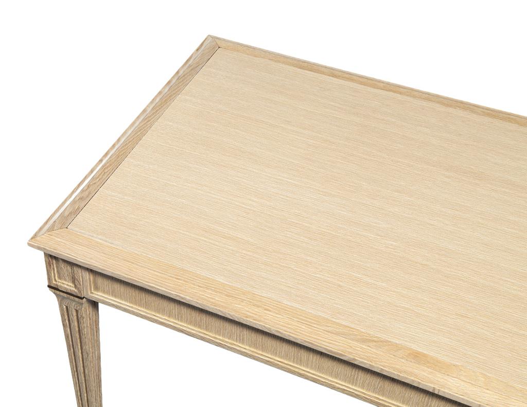 Natural Oak Writing Desk Louis XVI Inspired in vendita 5