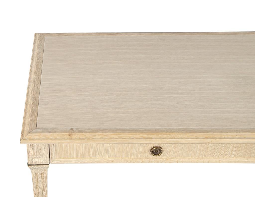 Natural Oak Writing Desk Louis XVI Inspired in vendita 10