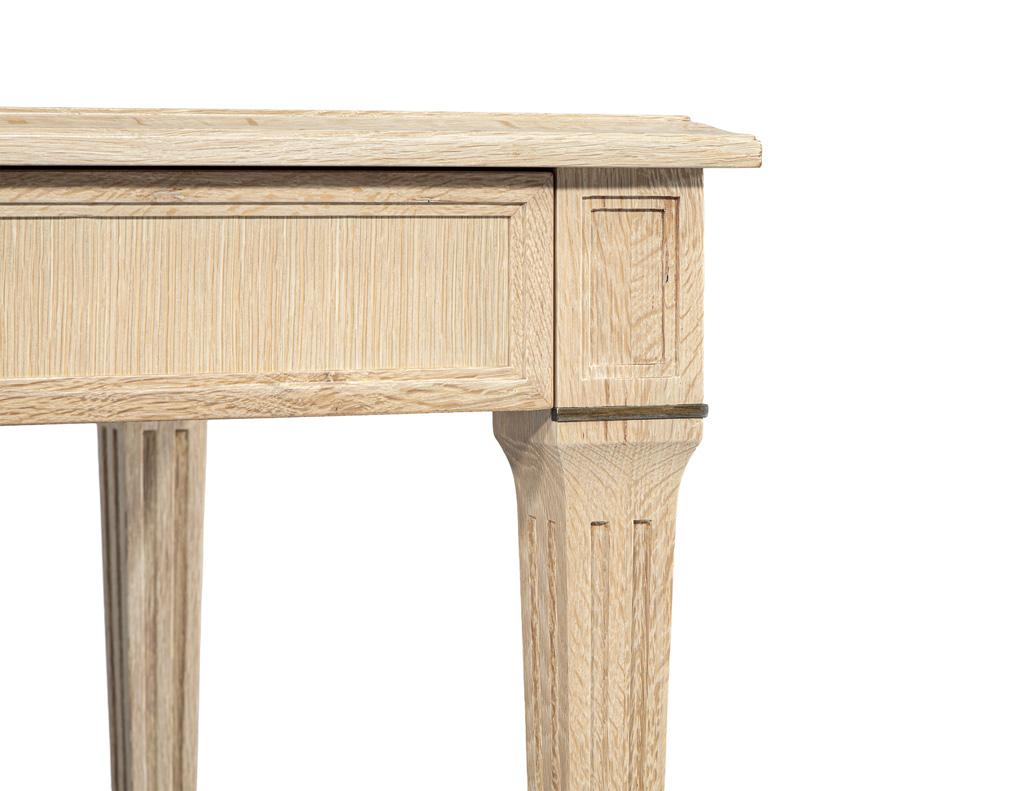 Natural Oak Writing Desk Louis XVI Inspired in vendita 2