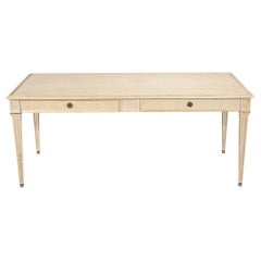Natural Oak Writing Desk Louis XVI Inspired