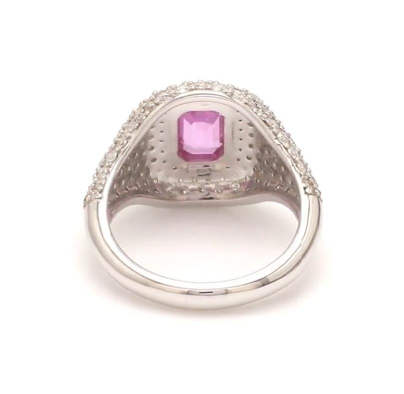 Rosa Saphir Smaragdschliff Diamant Pave Ring Gold  Natürlicher achteckiger rosa Saphir-Diamant-Ring Gold  Echter rosa Saphir-Diamant-Ring Gold

EDELSTEIN-DETAILS :
✦ Edelstein :Pink Sapphire
✦ Edelsteinart : Natürlich
✦ Größe der Edelsteine: 6x4