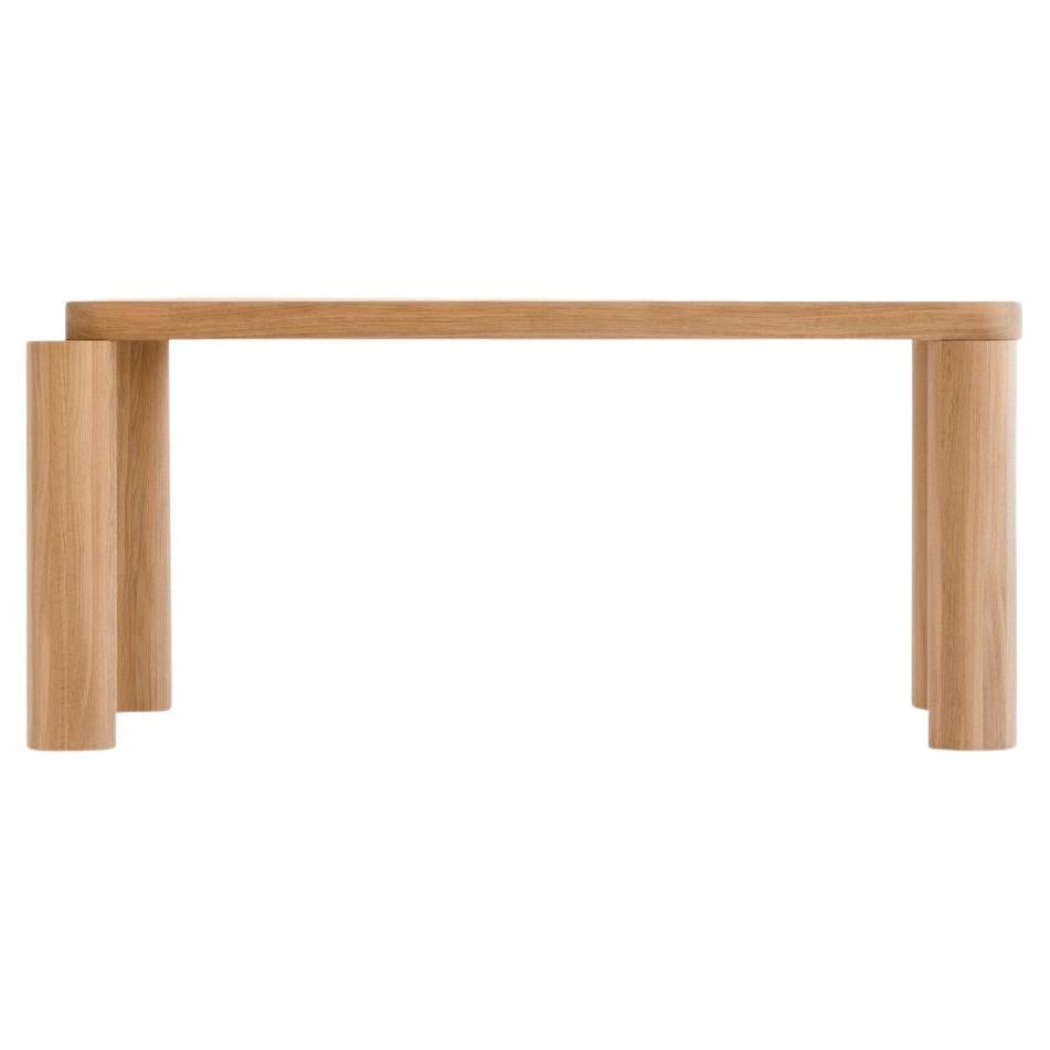 Natural Offset Dining Table by Resident For Sale
