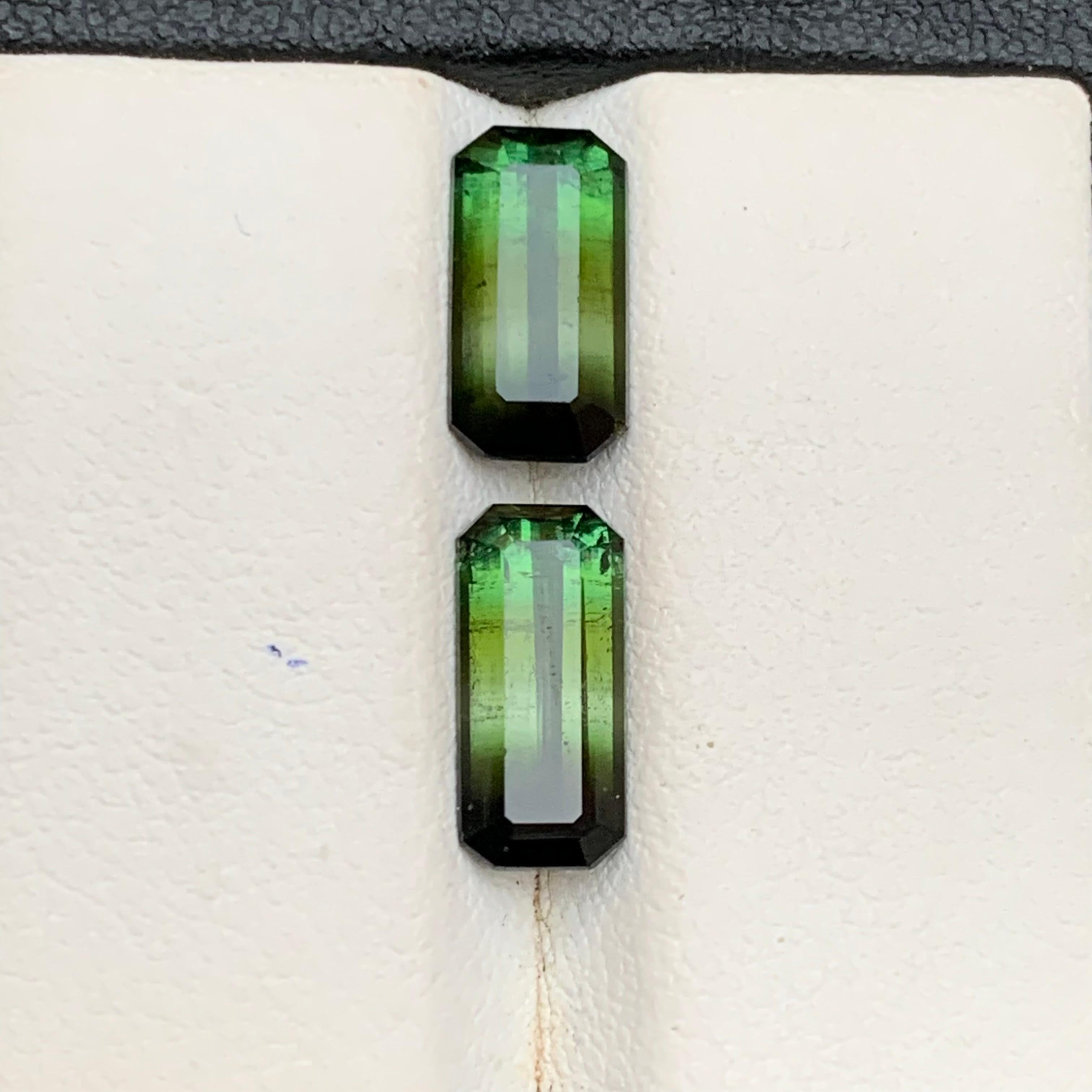 Ensemble de tourmalines naturelles bicolores vert olive - Pierres précieuses en vrac de taille émeraude provenant d'Afghanistan - Parfaites pour les montages de haute joaillerie !

💎 TYPE DE PIERRE PRÉCIEUSE : Tourmaline
⚖️ POIDS : 4,62 carats
🪚