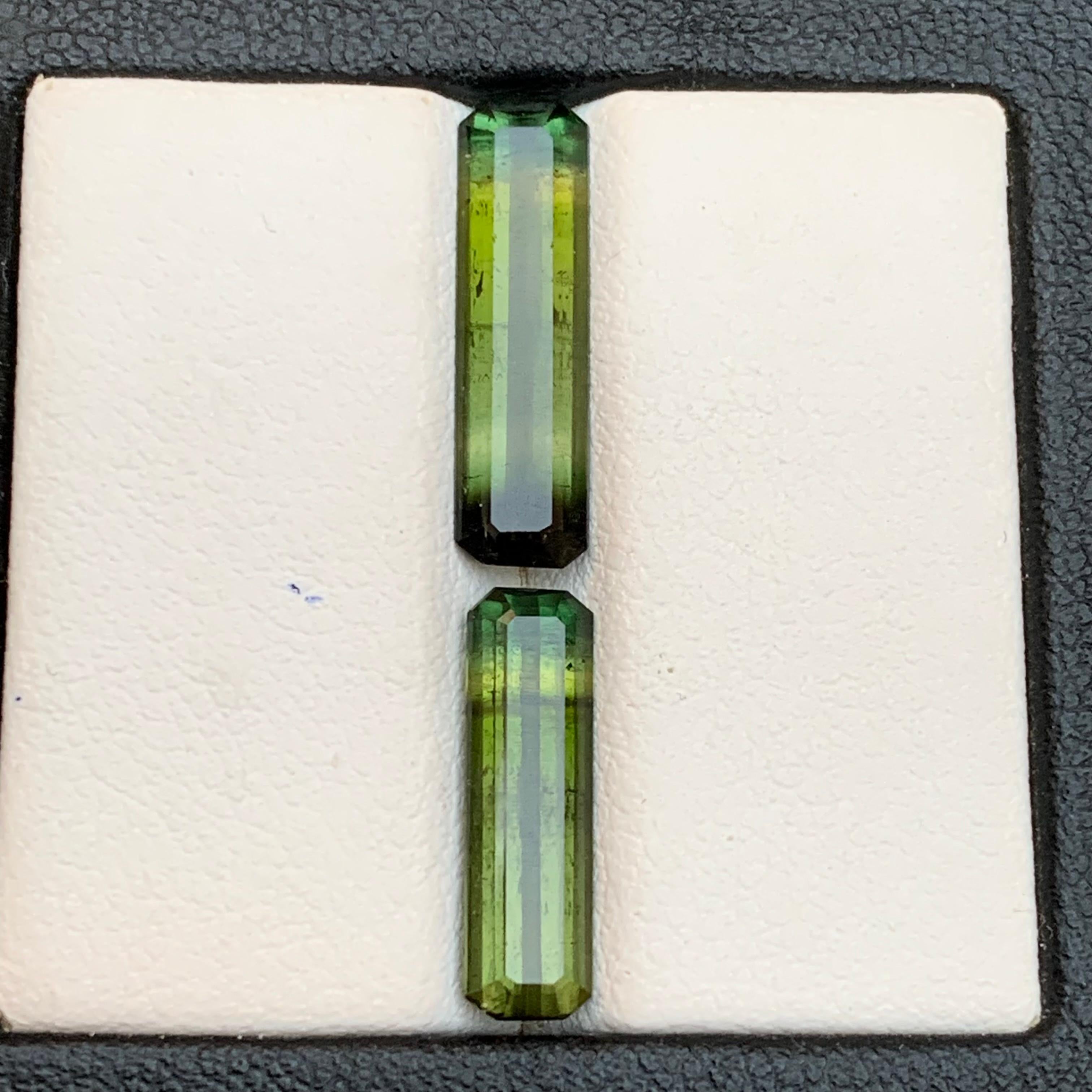 Natürlicher Olivgrüner Bicolor Turmalin 5,39 Ct Smaragdschliff Lose Edelsteine im Angebot 5