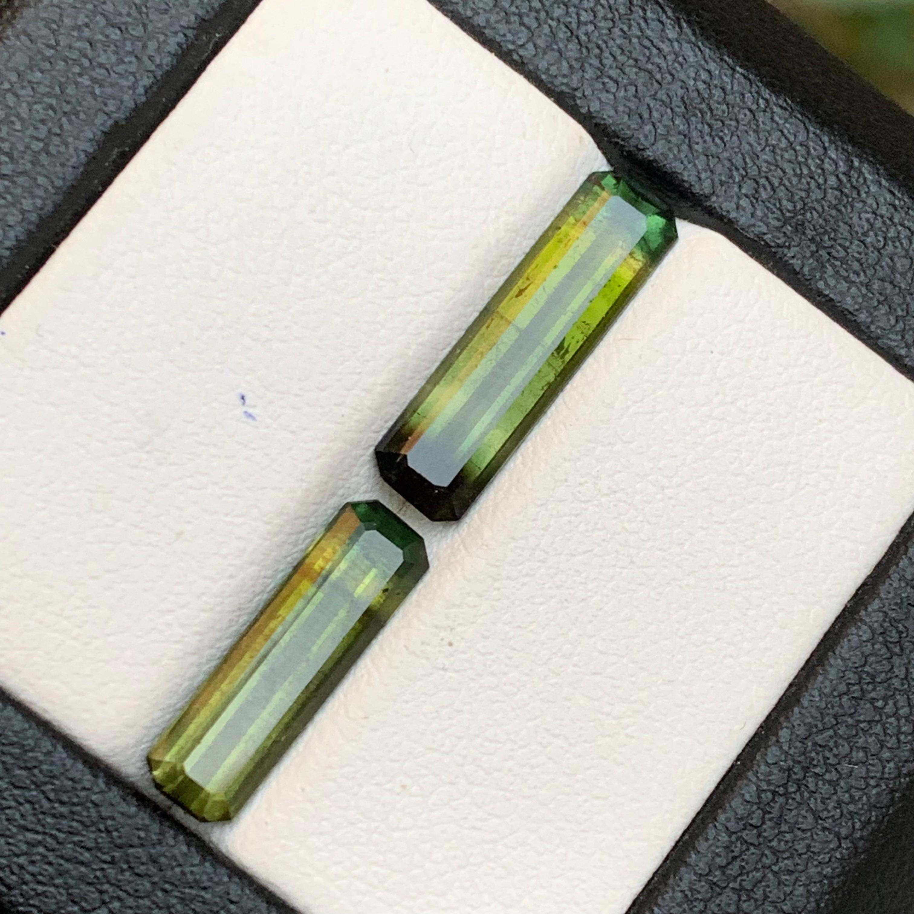 Natürlicher Olivgrüner Bicolor Turmalin 5,39 Ct Smaragdschliff Lose Edelsteine im Angebot 6