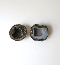 Geodas de cuarzo ágata ónice natural Objetos decorativos, set/pareja