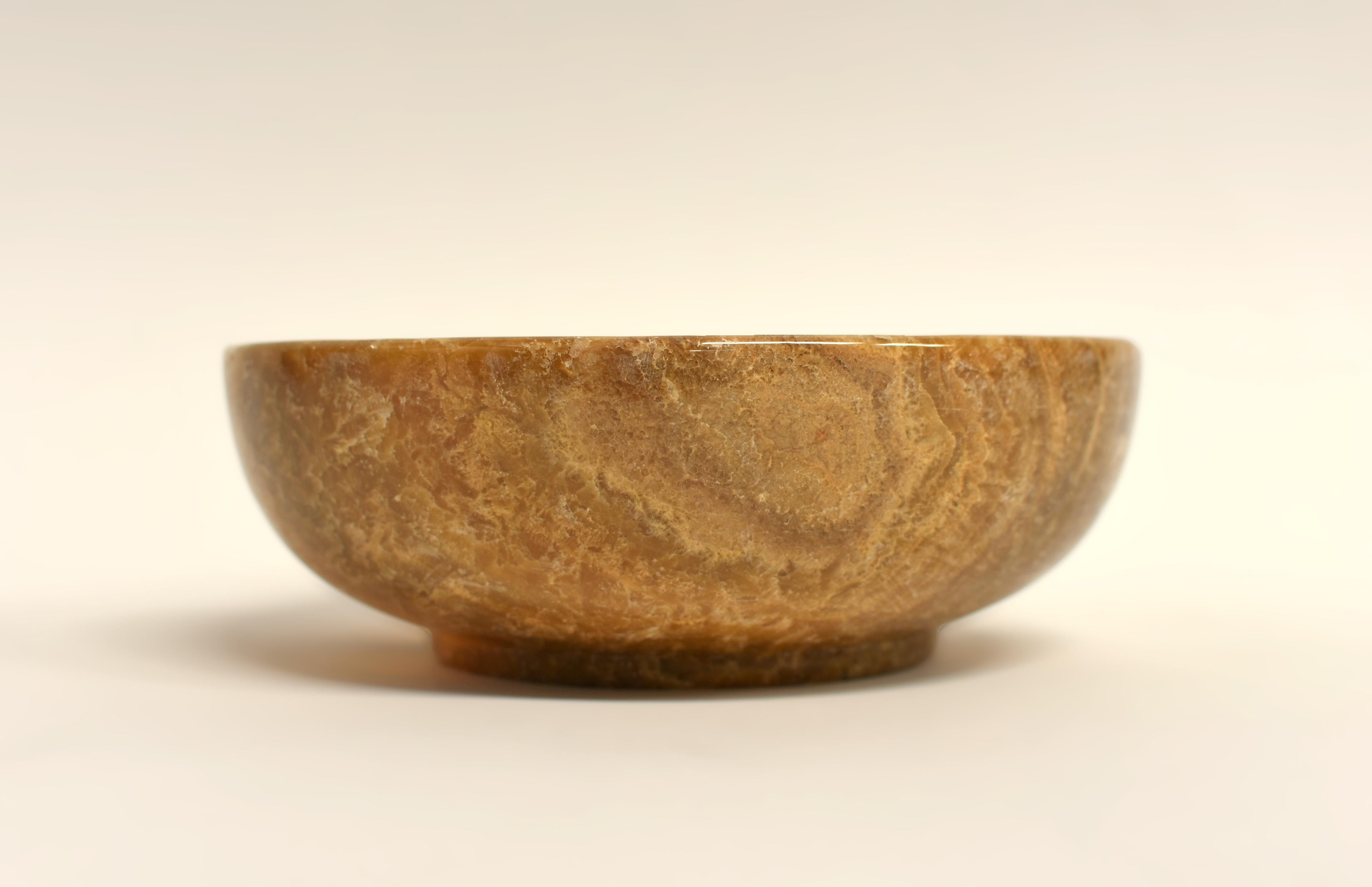 Polished Natural Onyx Bowl 8