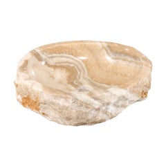 Natural Onyx Sink Basin in Cream, White, Beige and Grey
