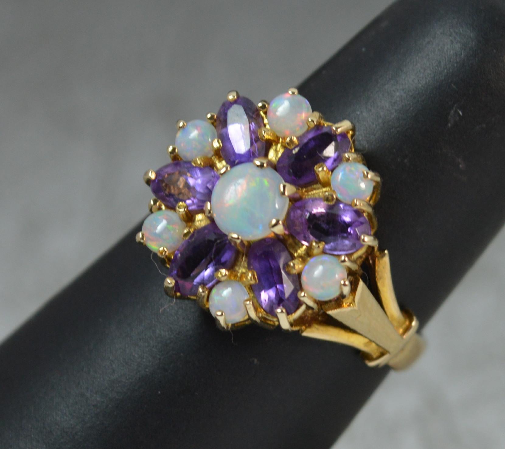 opal amethyst ring