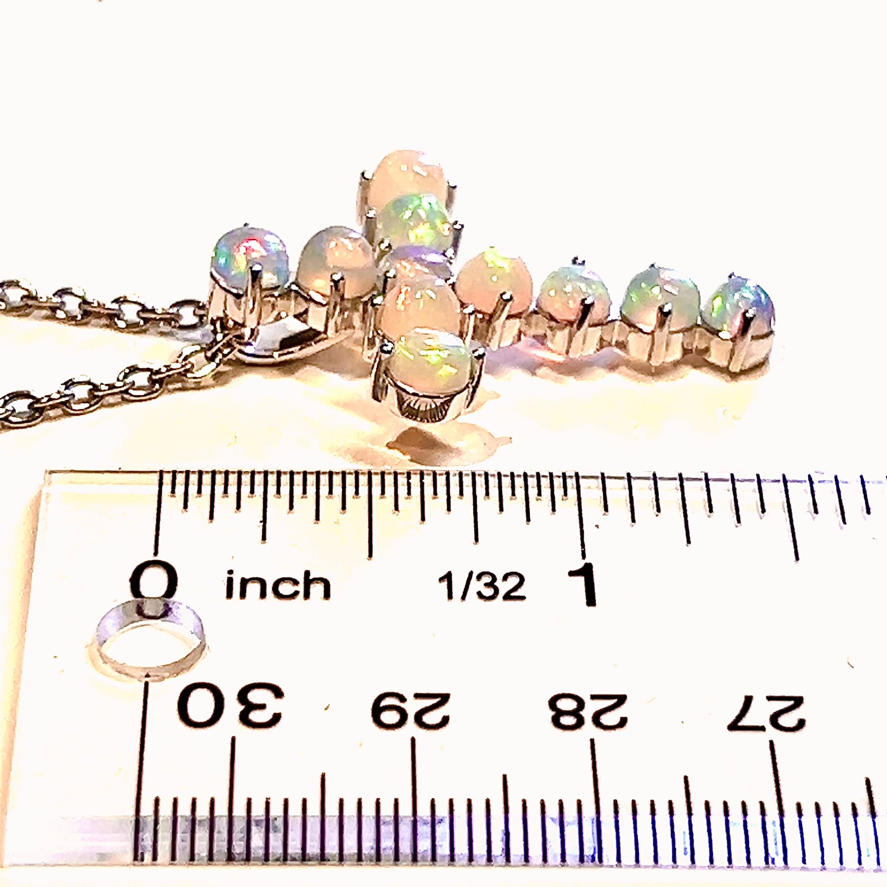 Natürlicher Opal-Kreuz-Anhänger Halskette 20
