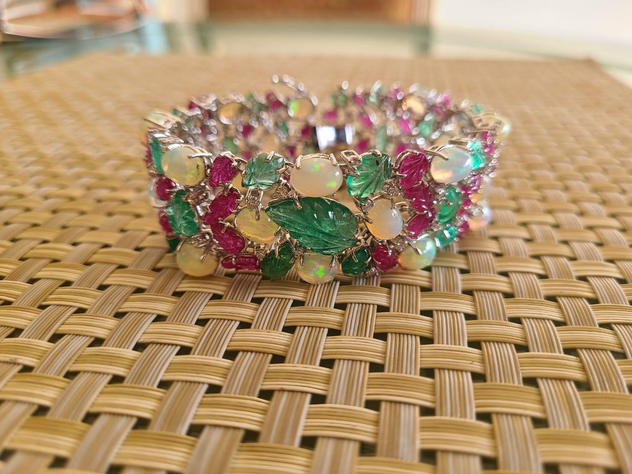 opal and emerald bracelet