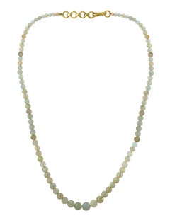 Natural Opal Faceted Bead Single Strand Necklace on Clearance Silver Clasp