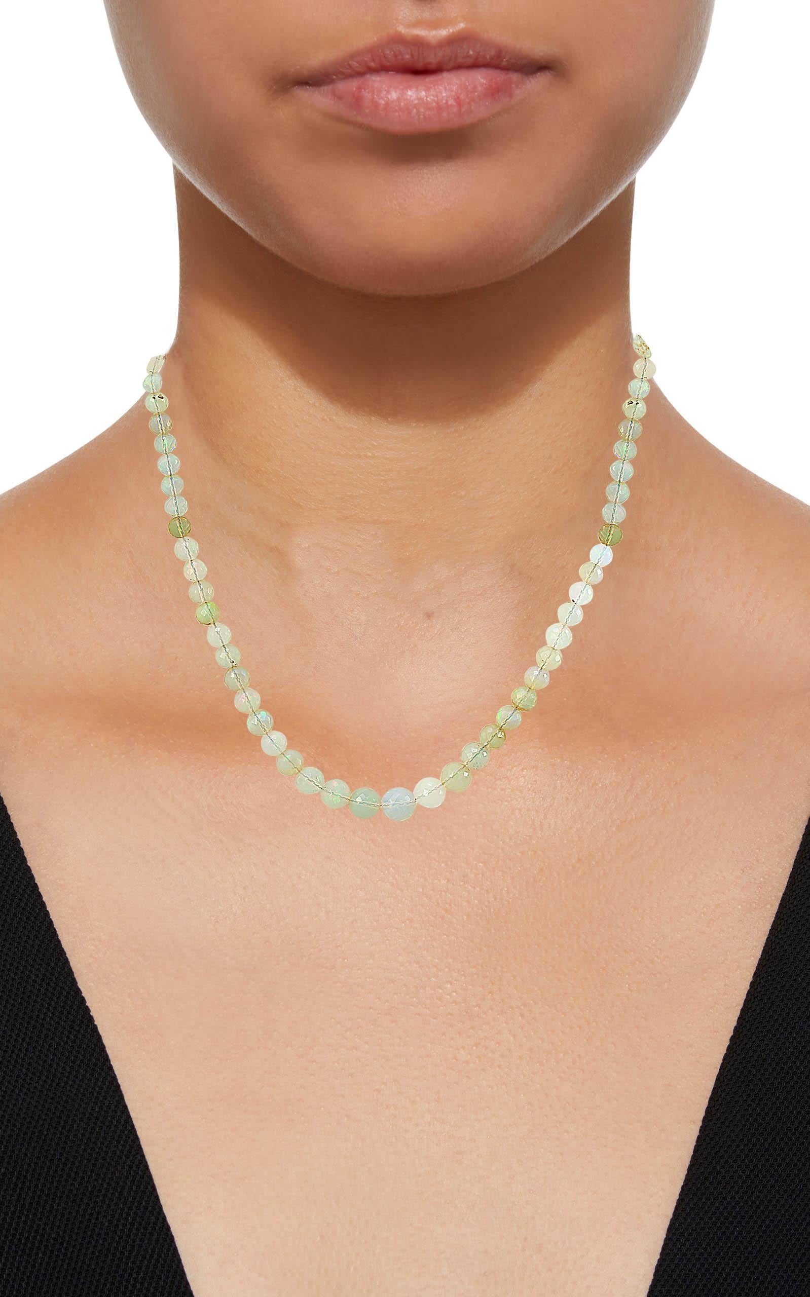 opal strand necklace
