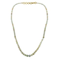 Natural Opal Faceted Bead Single Strand Necklace on Clearance Silver Clasp