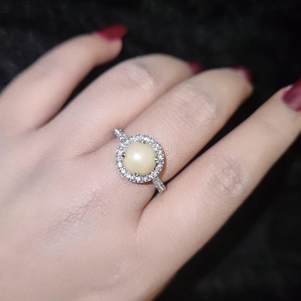 Natural Opal  Gemstone Ring In New Condition For Sale In Vadgam, GJ