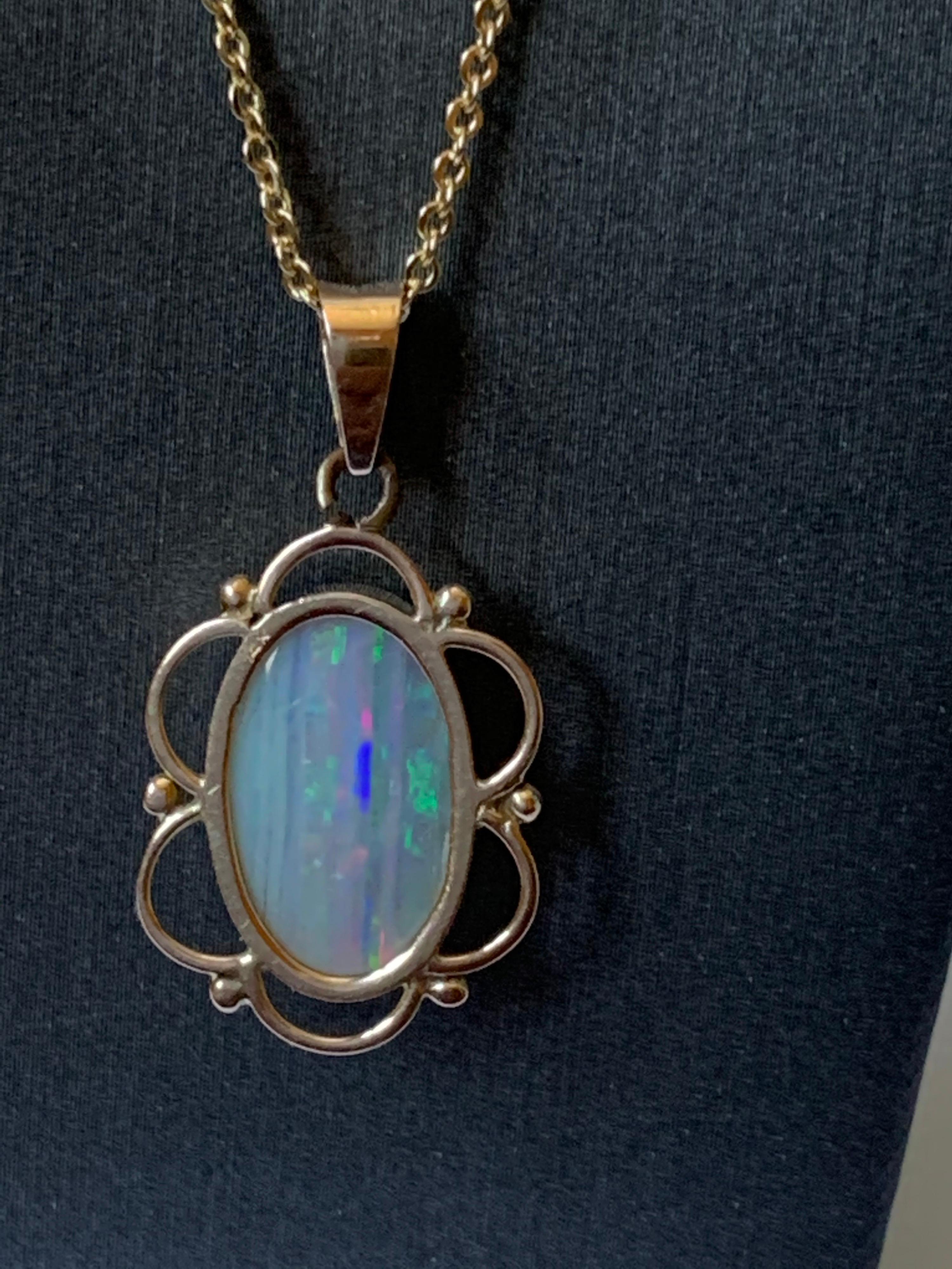 antique opal necklace for sale