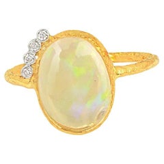 Natural Opal Ring 18K gold